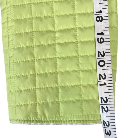 Chico's Chartreuse Yellow Green Quilted Jacket - Picture 11 of 13